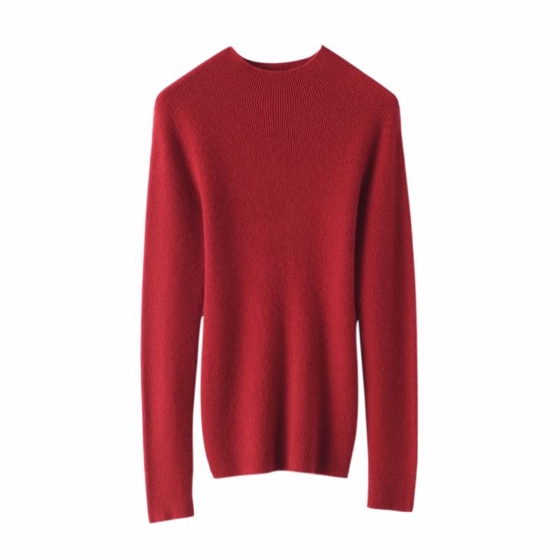 Women's Cashmere Sweater Qinghe Cashmere 100% Cashmere Women's Autumn and Winter Cashmere Sweater Soft and Warm