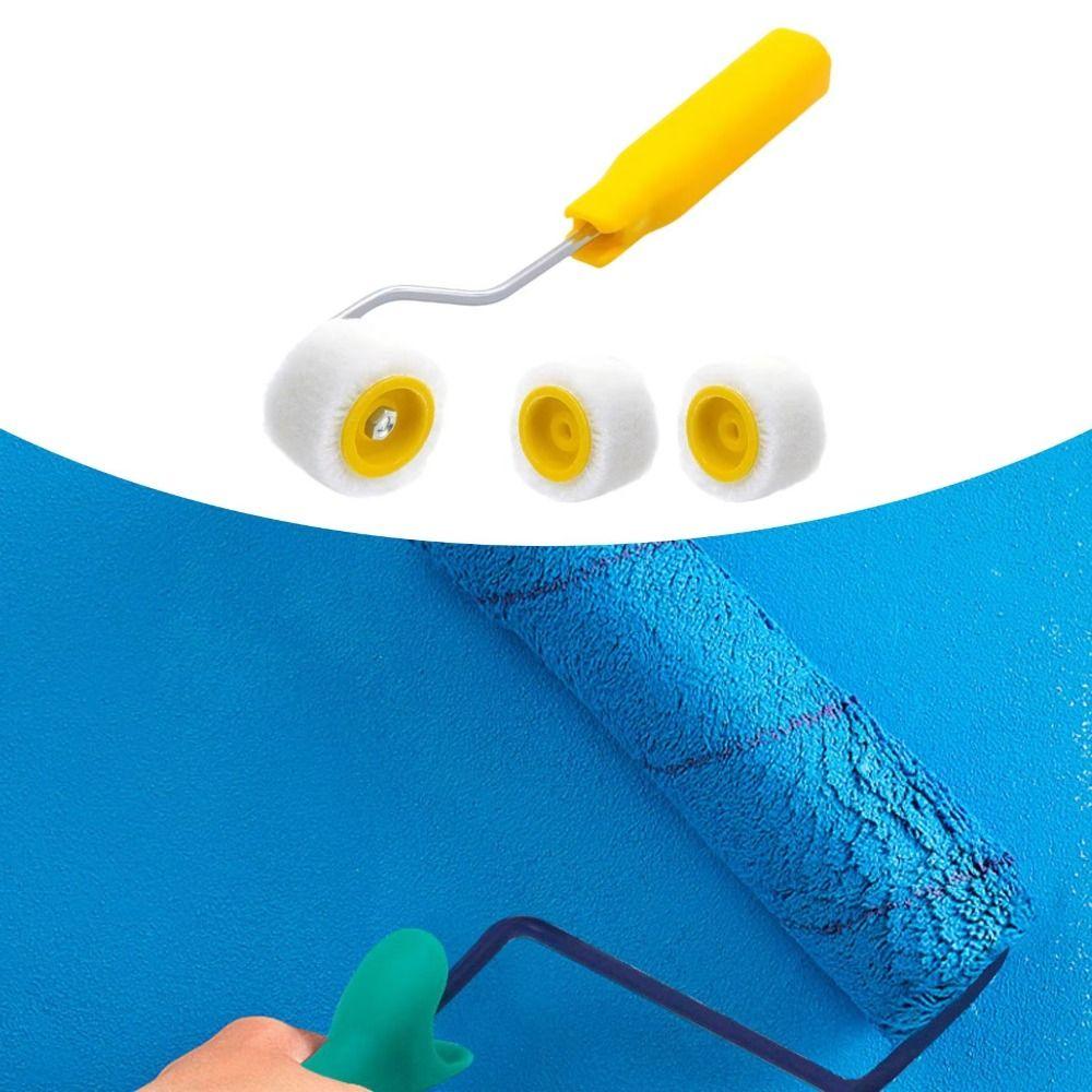 Plastic Trim Edge Brush Roller Ergonomic Design Wool Roller Brush Small Paint Brushes Ceilings