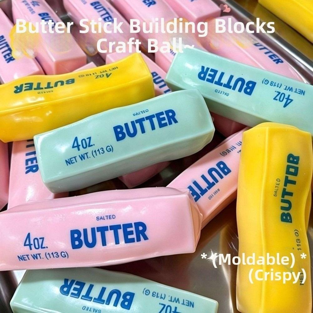 Crunchy Butter Stick Squeezed Toy Sound Effects Butter Stick Squishy Toy Home Decoration