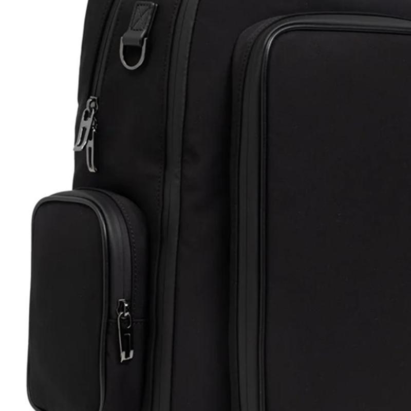 Emporio Armani Рюкзак из ткани с молнией и логотипом Универсальный рюкзак Черный EM000087AF10430UC001