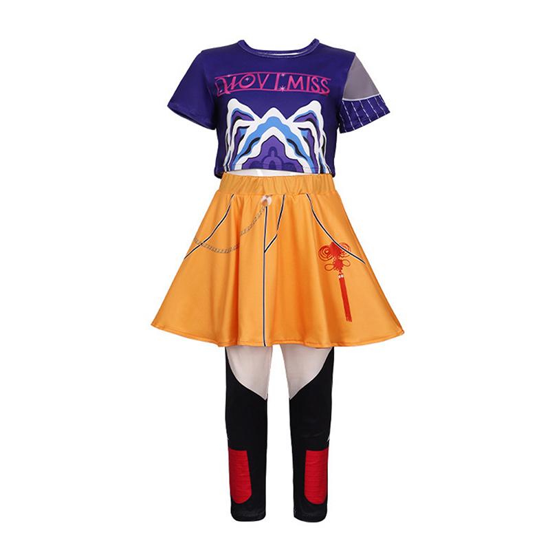 Костюм для косплея K-Pop Hunter, костюм поп-певицы, костюм на Хэллоуин, детское платье для переодевания, сценический костюм