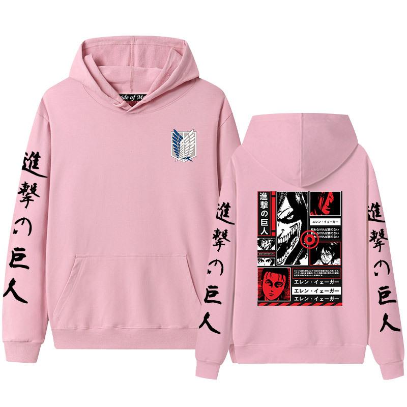 Advancing Giant Alan Yeager's Men's and Women's Hooded Hoodies and Hoodies for Couples with Thickened Velvet