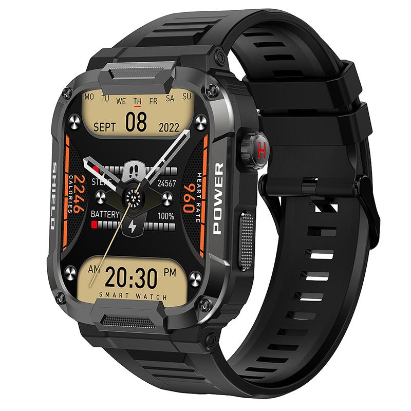 1.85" Outdoor 5atm Waterproof Smart Watch Men 400 Mah Large Battery Ai Voice Assistant Bluetooth Call Smartwatch Man