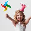 10Pcs Plastic Pinwheel Party DIY Windmill Wind Spinners for Toy Garden Lawn Decor