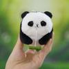 Soft Stuffed Panda Bear Keychain With Wagging Tail Plush Toy Backpack Charm