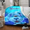 Customizable Pistas da Blue Blue’s Clues2 Throw Blanket – Personalized Name, All-Season Cozy Snug Blanket, Machine Washable, Personalized Blanket