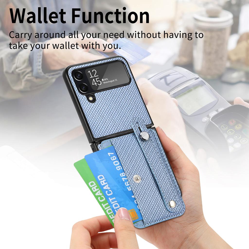 Для Samsung Z Flip 4 Zflip4 противоударный браслет-держатель для карт, чехол для телефона Samsung Galaxy Z Flip 4 5g Flip4, чехол