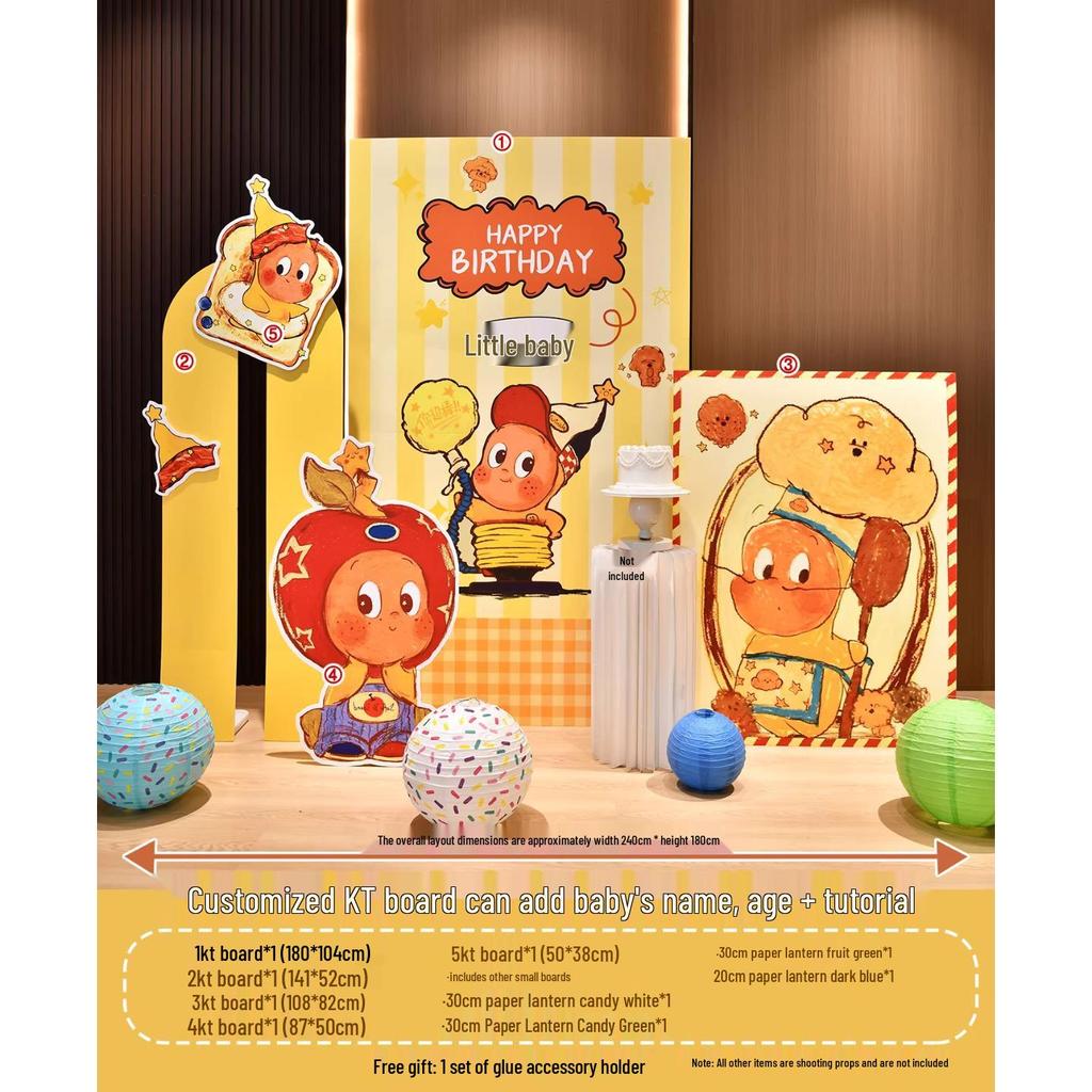 Star Theme Baby's First Birthday & 100 Days Celebration Customized KT Board Decoration for Hotels