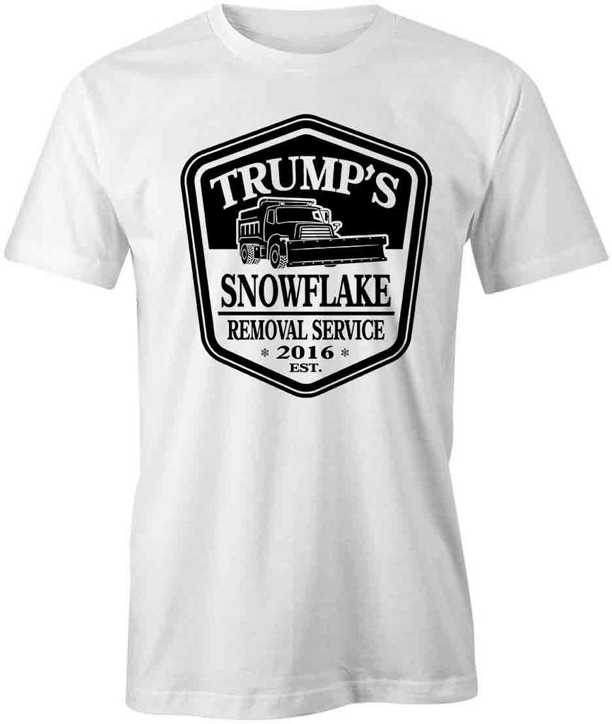 TRUMP'S SNOWFLAKE REMOVAL SERVICE TShirt Tee Short-Sleeved Cotton S1WSA623