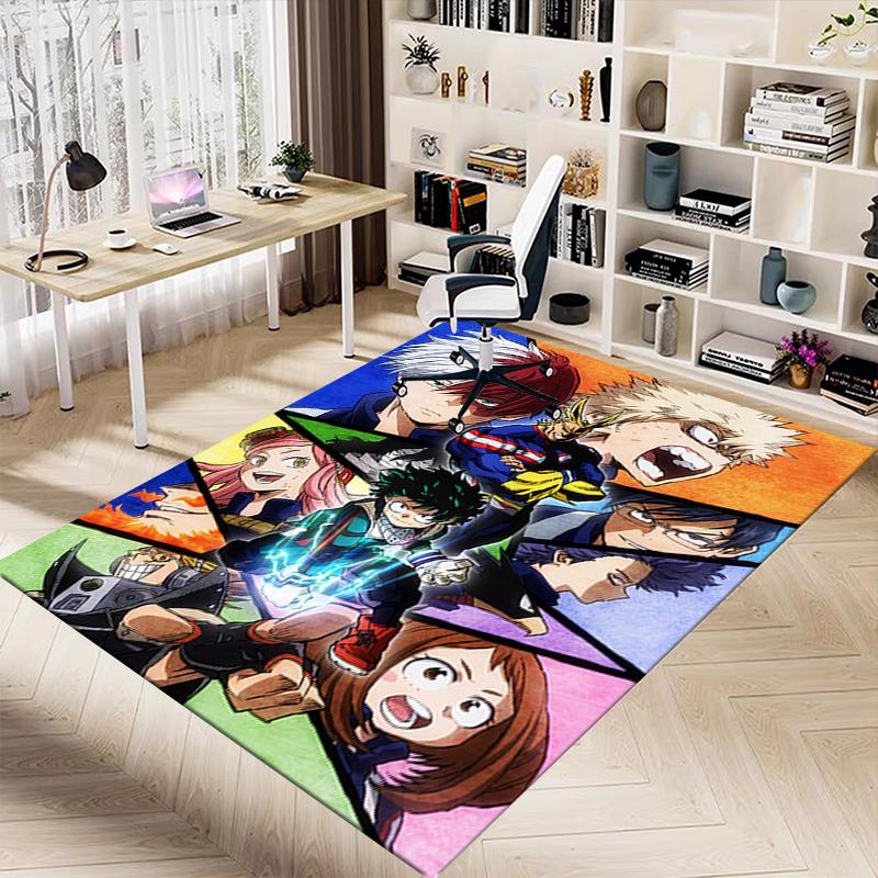 Heroic Adventures Unite Carpet For Playroom Bedroom Living Room Sofa Home Decorkids Game Area Rug Nonslip Floor Mat