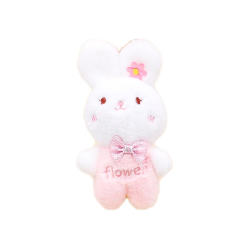Adorable Bunny Keychain Plush Toy Soft Stuffed Animal Doll For Kids And Adults