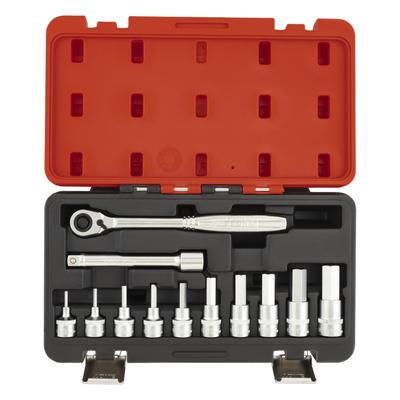 Набор шестигранных ключей Tone H4100MP, 12,7 мм (1/2") Привод, Красный, 12 штук