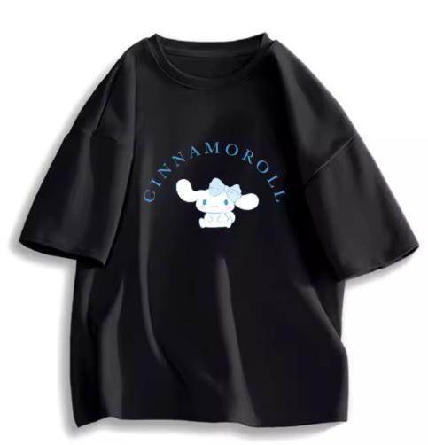 2026 New Fashion RoundNeck ShortSleeve TShirt Spring Summer Sanrio Cinnamoroll Women TShirt Cute Top Clothing