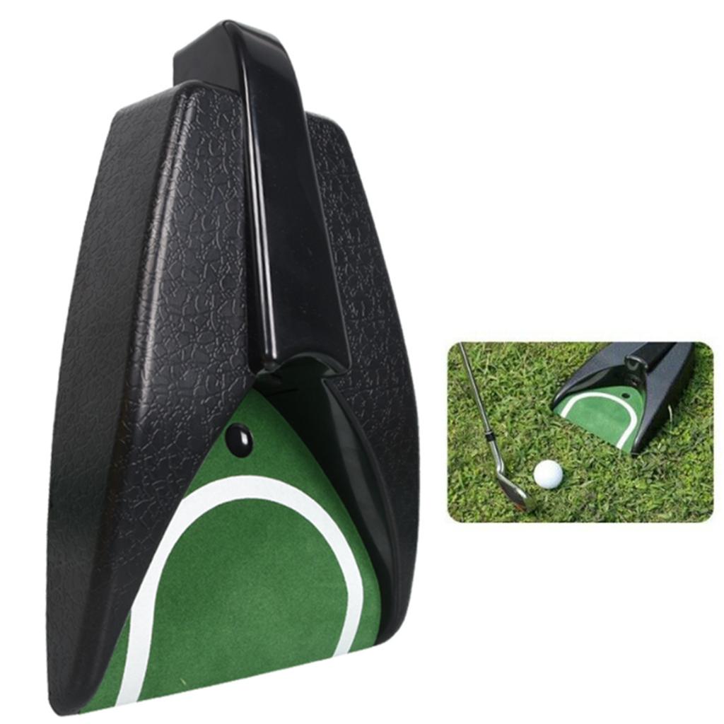 Golf Automatic Putting Cup Golf Ball Return Putting Machine with Ball Return for Office Golf Putting Training Aids