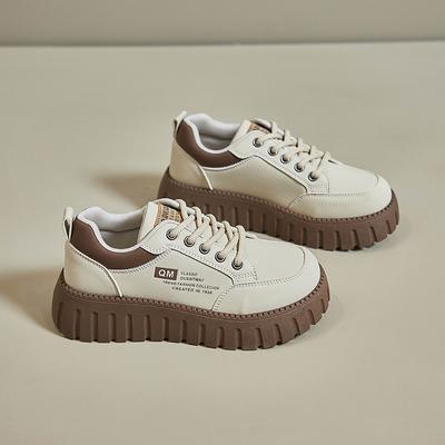 Лидер продаж, весенняя модная спортивная обувь для женщин, новая повседневная удобная женская спортивная обувь на толстой подошве на шнуровке для улицы