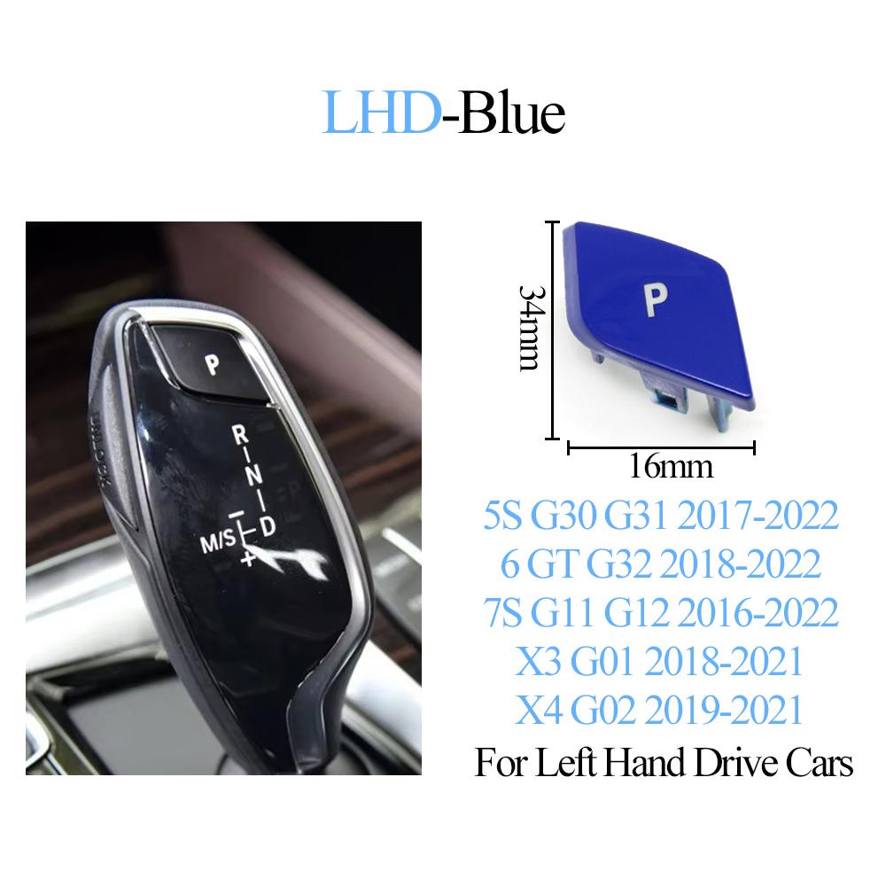 Car Gear Shift Lever Auto Parking P Button Cap Cover For BMW 5 6GT 7 X3 X4 Series G30 G31 G32 G11 G12 G01 G02