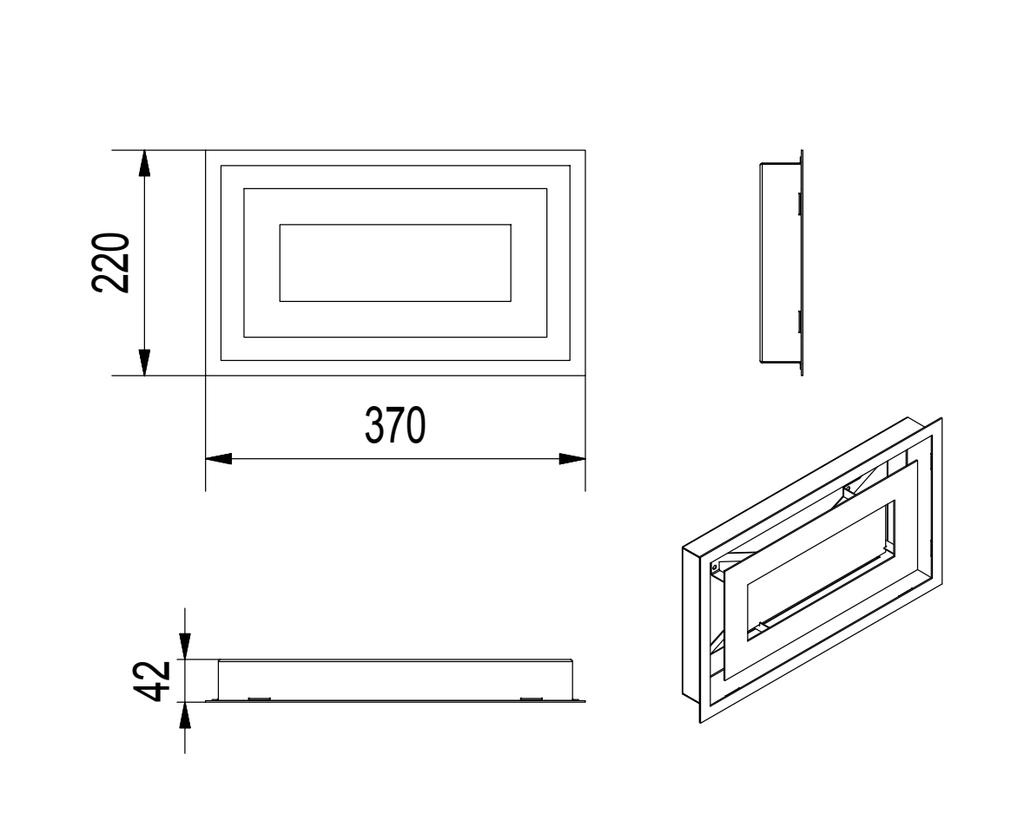 Vent Cover WIND 22x37 White