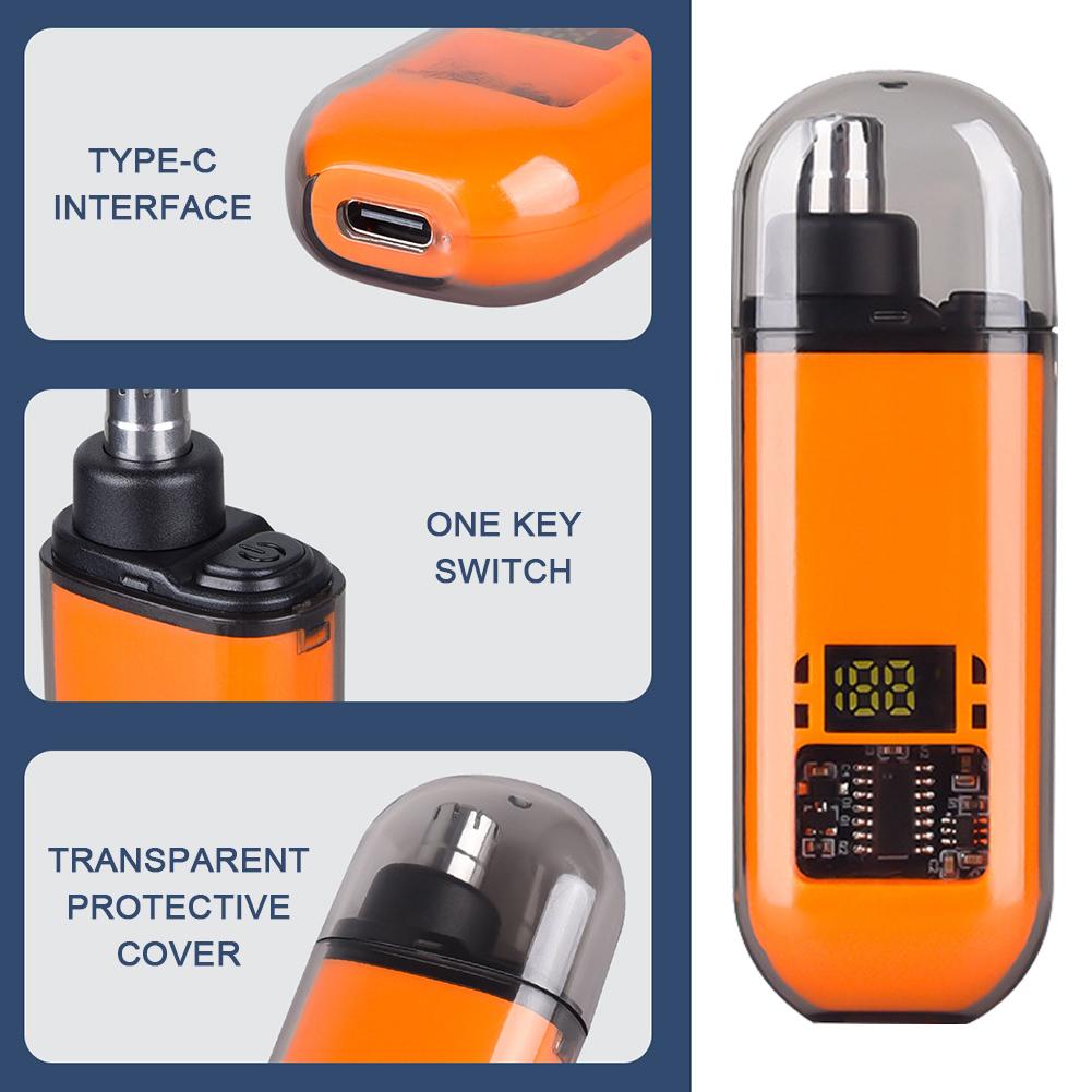 Электрический триммер-клиппер для носа 2 в 1, перезаряжаемый, многокинетический, для бритья, унисекс, автоматический, моющийся, приборы для личной гигиены