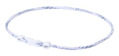 Ожерелье Phiten RAKUWA Neck X50 Slim Type, белое, 40 см