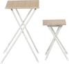 Fuji Boeki Складной стол и стул для рабочего стола Ш x 48 см Г x со стулом Ш x 31 см Г x 46 см 85408 Телеработа для одного человека, (50.3см 69.6см В) (32,5 см В),