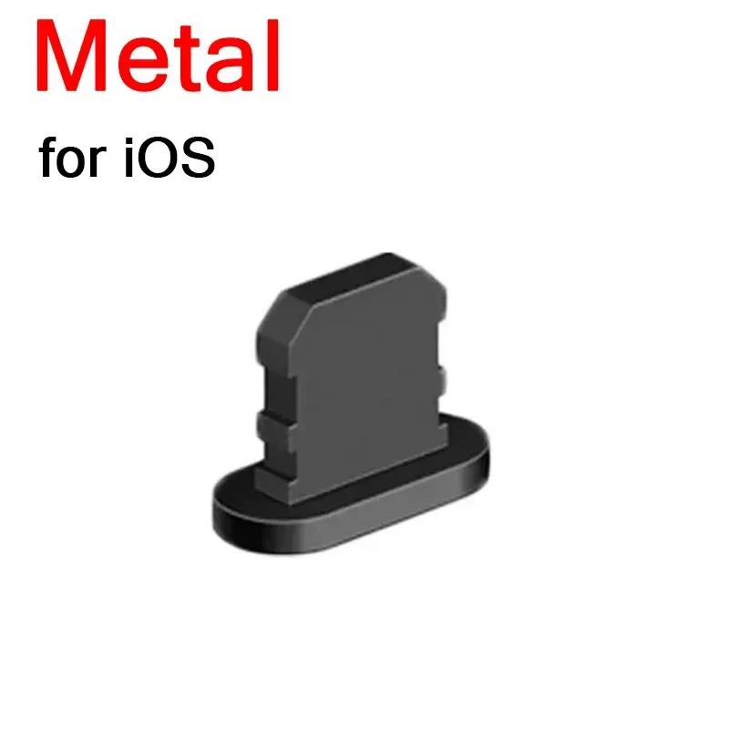 Металлический USB-C заглушка для iPhone 16 15 Pro 14 13 Samsung Xiaomi Android Порт для зарядки Защитная крышка Щетка для чистки Набор очистителей