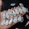Grey Moonstone Pendant Sterling Silver Pendant Mix Shape Moonstone Gemstone Pendant Necklace Crystal Pendant Bezel Pendant Moonstone Jewelry
