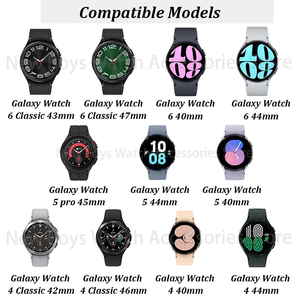 Силиконовый ремешок Quick Fit Correa для Samsung Galaxy Watch 4/6 Classic 47мм 43мм 4/5/6 40мм 44мм Браслет без зазоров Ремешок для часов