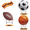 Support Base Basketball Ball Stand Acrylic Ball Rack Multifunction Football Display Holder