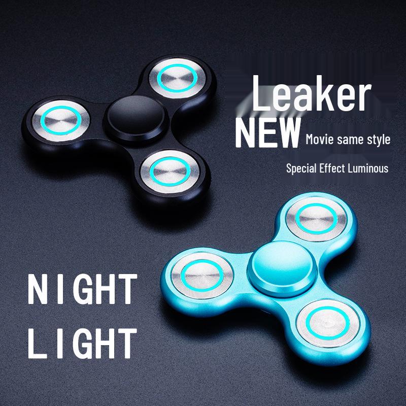 Светящийся металлический сплав Fidget Spinner: Игрушка для снятия стресса с ночным свечением
