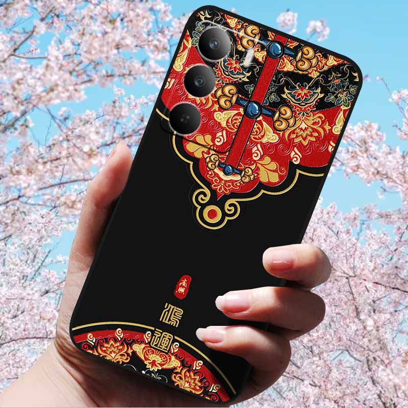 3D Рельефные Ретро Чехлы Для Realme C75 4G Мягкая Силиконовая Задняя Крышка Чехол Для Realme C75 4G 3D ТПУ Рельефные Чехлы 3D C75 c 75