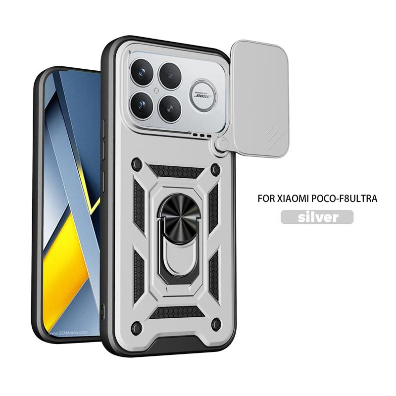 Чехол для Xiaomi Poco F8 Ultra 5G с магнитным кольцом-подставкой, бронированный чехол Funda для Poko Little F8Ultra Pocof8ultra, защитная крышка для объектива
