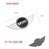 For BMW 1 W E82 ABS Car Rear Front Hood Emblem Badge Decoration Suitable for BMW Mini Cooper R55 R56 Replacement Logo Auto Styling Accessories