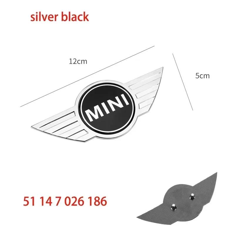 For BMW 1 W E82 ABS Car Rear Front Hood Emblem Badge Decoration Suitable for BMW Mini Cooper R55 R56 Replacement Logo Auto Styling Accessories
