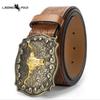 Western Cowboy Belt Vintage Taurus Embossed Youth Classic Men Unisex Punk Embossed Leather Belt
