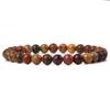 6 мм Чакра Бусины Энергетический Браслет Натуральный Круглый Агат Оникс Камень Растягивающийся Браслеты Браслеты для Женщин Мужчин Ручной Работы Йога