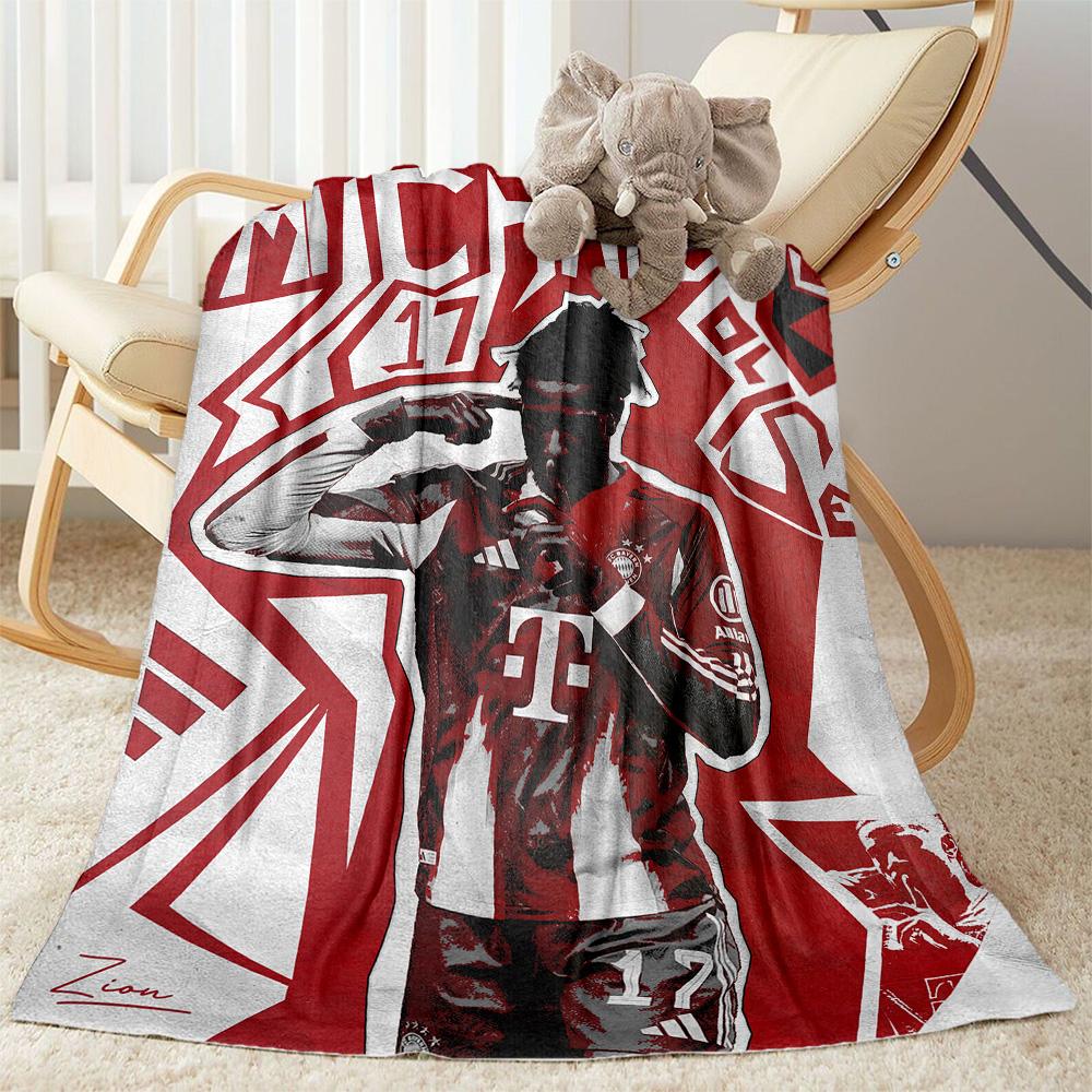 Bayern Munich Blanket Comfortable Great for Bed Office Chair Seaside All-Season Use Modern Unique Gift for Family and Friends Camping