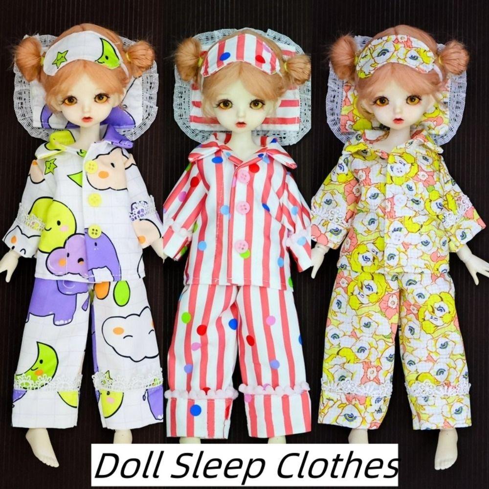 Striped Doll Sleep Clothes Casual Wear BJD Doll Clothes 30cm Doll Pajamas Gift for Girls