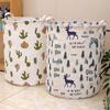 Waterproof Cotton Linen Laundry Basket and Toy Storage Hamper