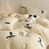 Mei Yun Ge Thick Milk Velvet Cartoon Towel Embroidered Cool Bear Series Four Piece Set