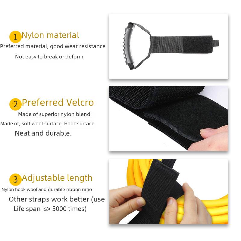 Heavy-Duty Portable Storage Straps with Adhesive Velcro Handles