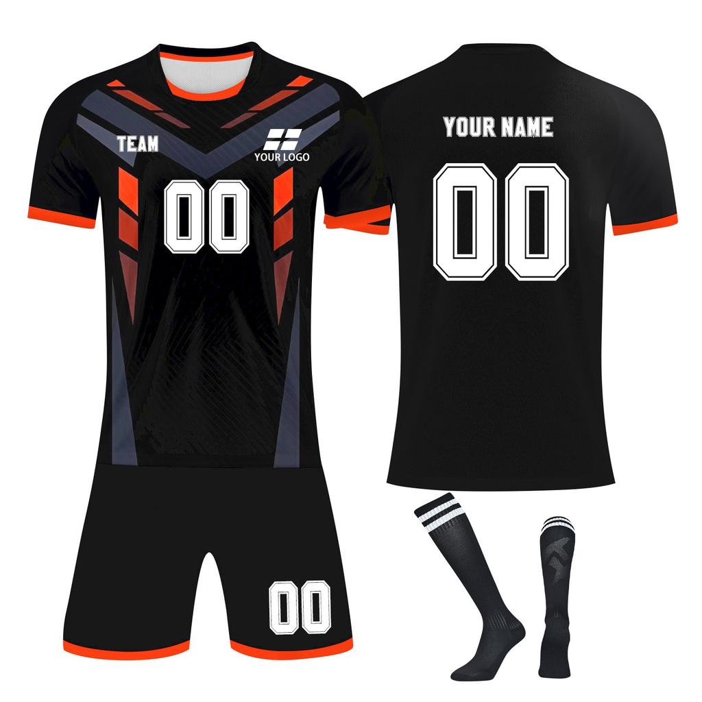 Комплект персонализированных рубашек для мужчин и девочек с именем и номером, футбольные майки на заказ для мальчиков, тренировочный костюм