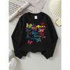 European sizes Girls Crew Neck Sweatshirt Summer Butterflies Roostertail Party, Soft Cozy Pullover, Warm Casual for Autumn & Winter.