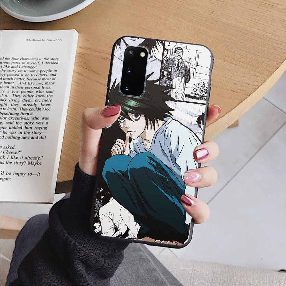 AD88 Death Note черный чехол для OPPO Reno 8 6 5 4 Pro Find X3 A17 A31 A38 A40 A53 A54 A55 A74 A76 A78 A77 A80 A94 A95 A96 Pro Sofe Cover