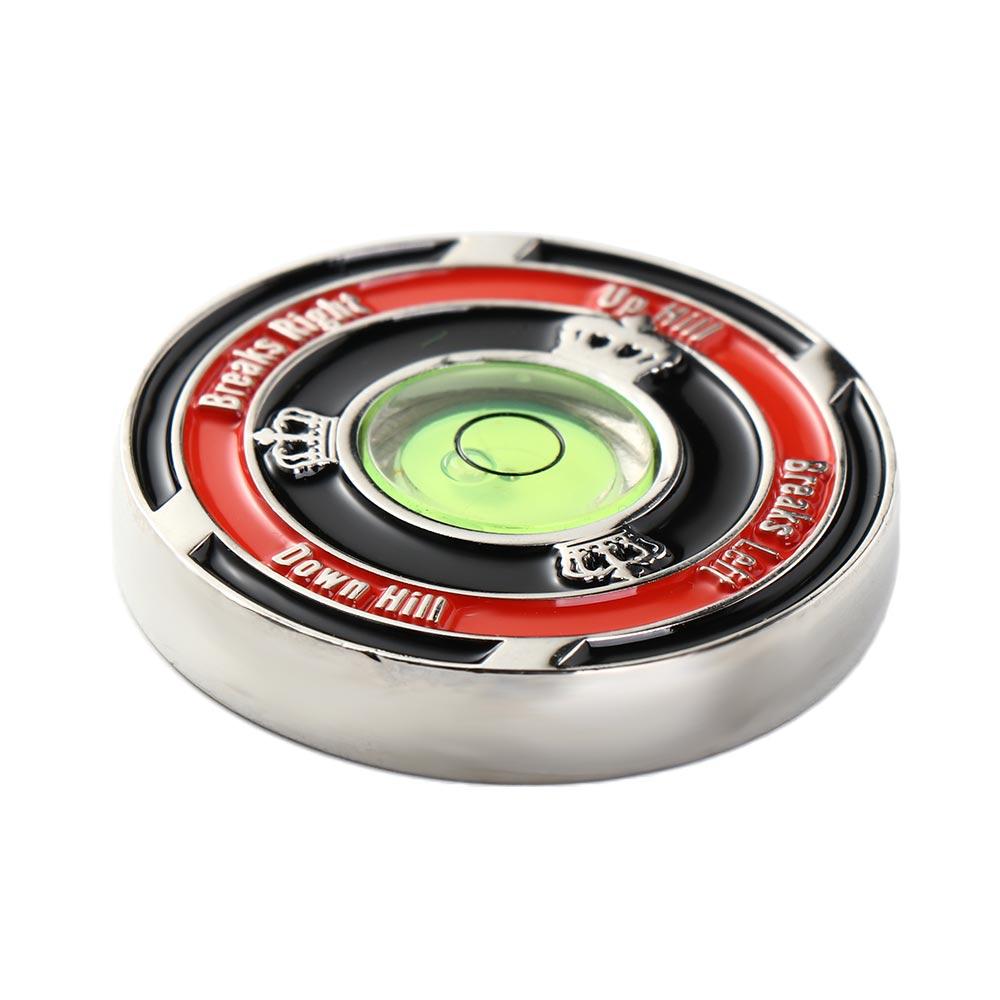 Two-sided Golf Hat Clip Marker Kirsite Golf Ball Marker Training Aids Golf Green Reader Boys