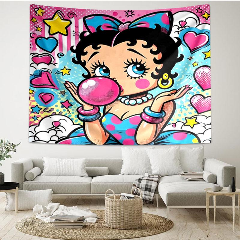 Sexy Doll Print Tapestry - Portable Wall Decor Cloth, for Home, Dorm, Travel, Bedroom, Living Room - Ideal Birthday Housewarming Gift