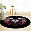 Angel Tattoo Round Rug Nonslip Area Rug Office Chair Mat Carpet For Living Room Bedroom Home Decor