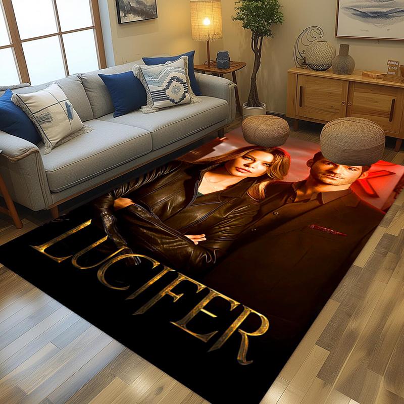 Ковер Lucifer Glow Подходит для всех сезонов Печать Защитная подкладка Комната Рождественские подарки