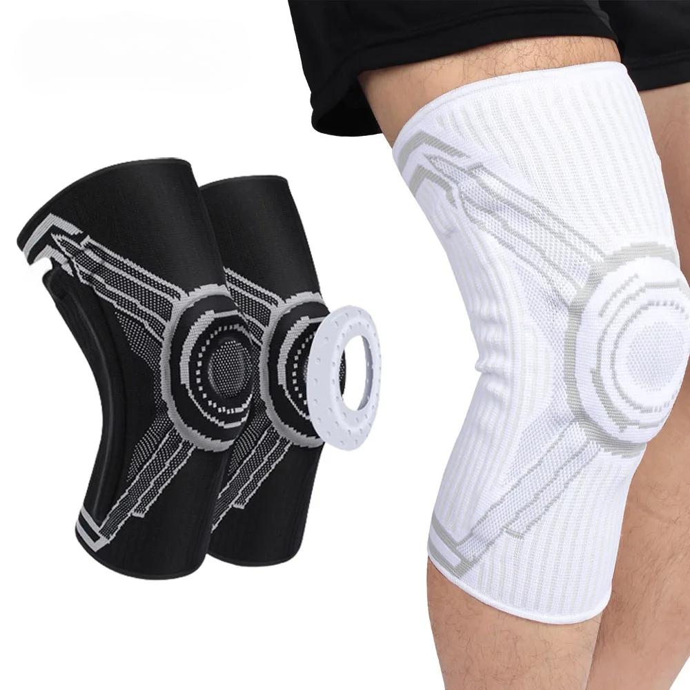 1 Piece Compression Knee Brace Patella Stabilizer Women Mens Knee Support Sports Knee Brace Basketball