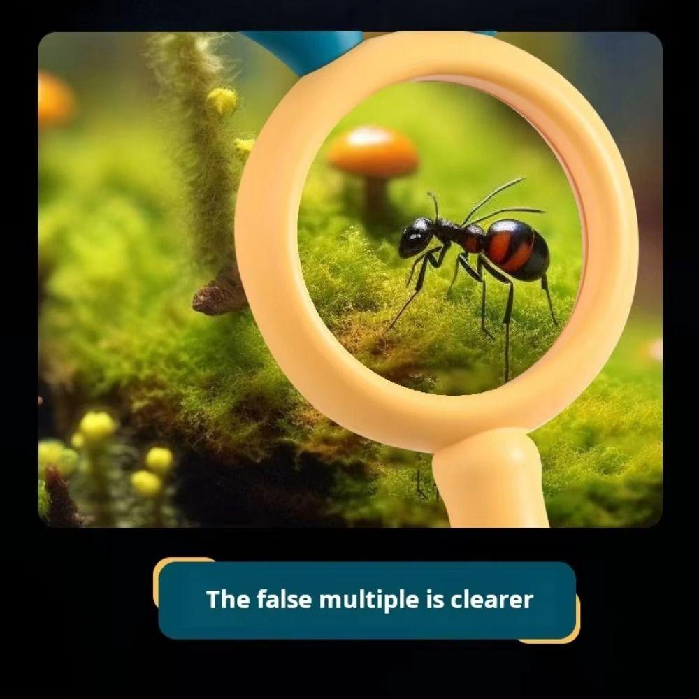 Cartoon Design Magnifying Glass Mini Pocket Size Optical Lenses Reading Glass Elementary School