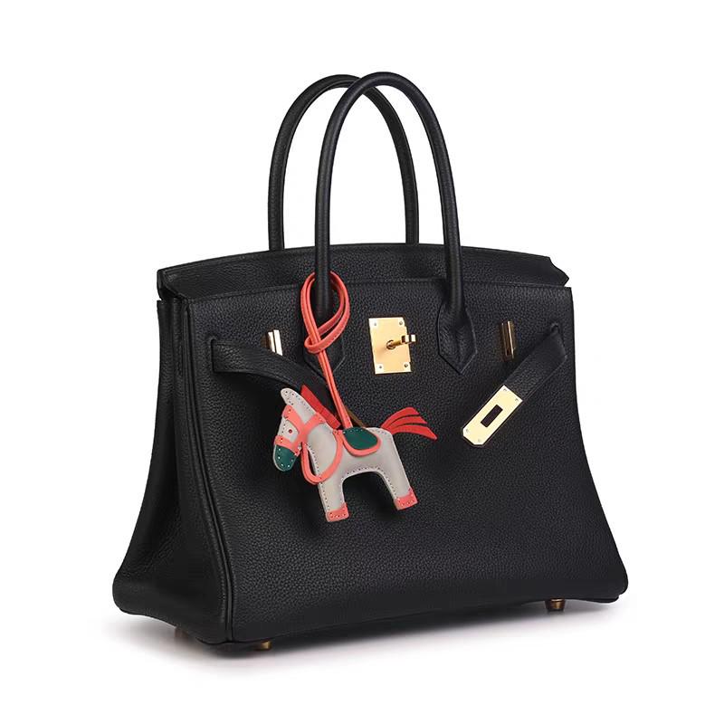 Брелок из натуральной овчины и кожи лошади, подвеска для сумки